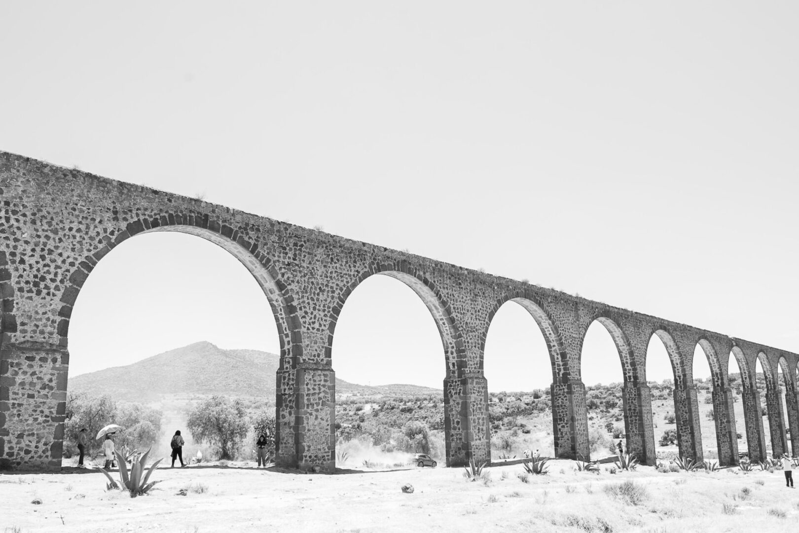 Old walls in a desert